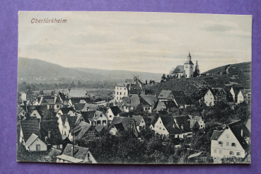 Ansichtskarte AK Obertürkheim 1908 Kirche Ortsansicht